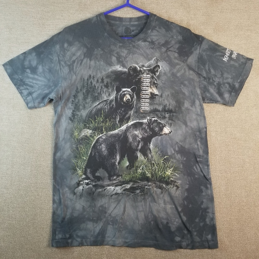 New The Mountain Medium 3 Bear T Shirt Tie Dye Shrt Sleeve Pemberton Canada (A78